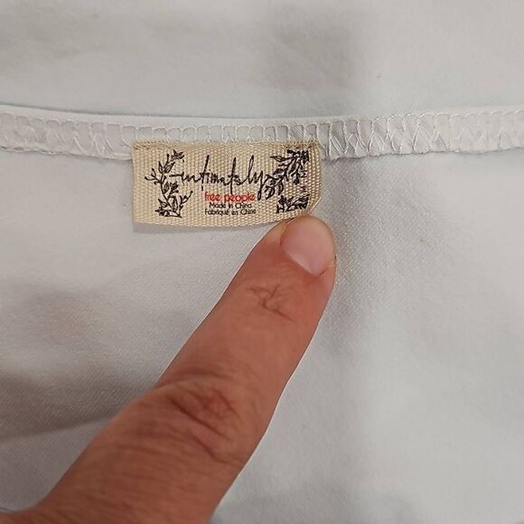 Free People Something About Your One Shoulder Bodysuit Sz M - Picture 2 of 9